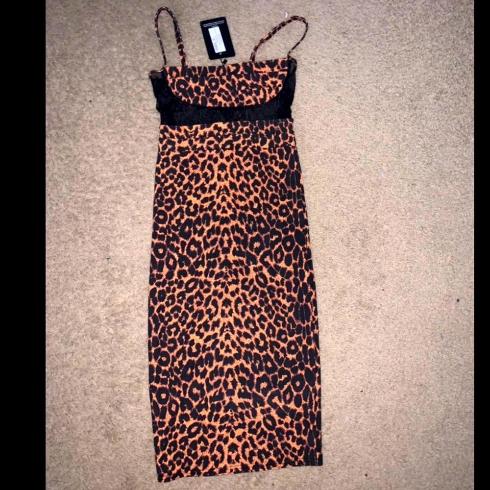 Midi Cheetah Bodycon Dress